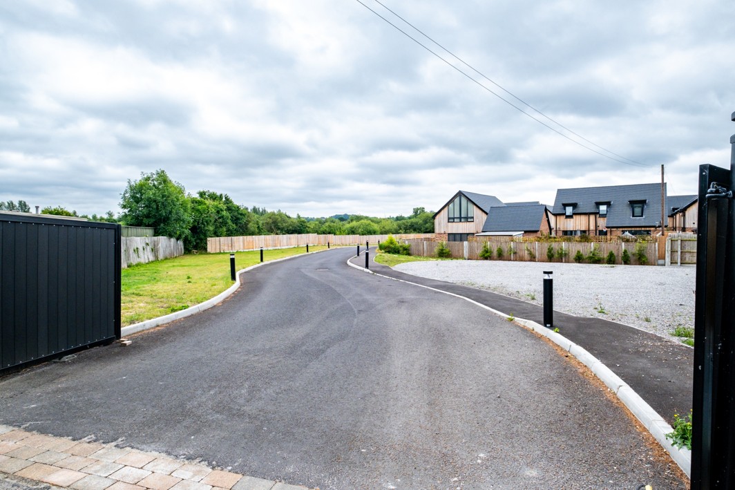 Entrance driveway and homes at Aldridge Farm, Walsall