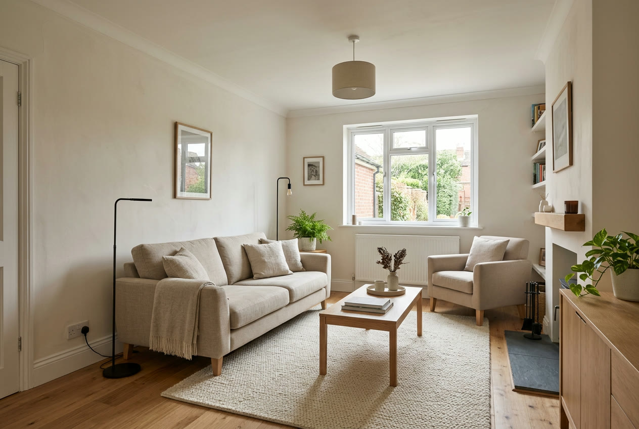 Living room of the Tysoe Drive home in Sutton Coldfield